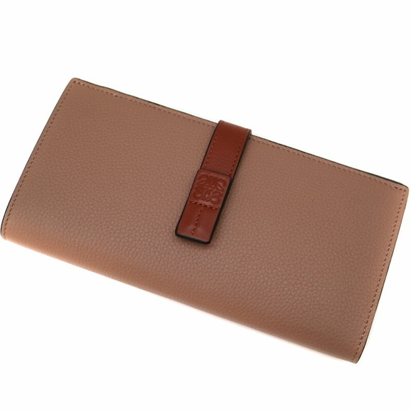 Loewe Vertical Beige Pink Wallet Leather Khaki - Picture 1 of 6